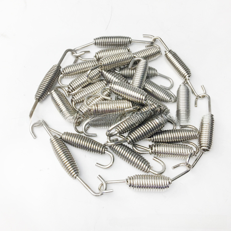 Motorcycle sports car exhaust pipe stainless steel tension spring 304 stainless steel spring pull hook hook tension spring