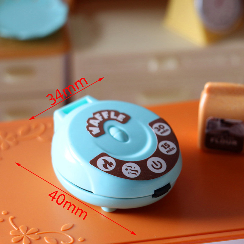 Doll House Simulation Mini Toaster Electric Oven Miniature Kitchen Model Ornaments