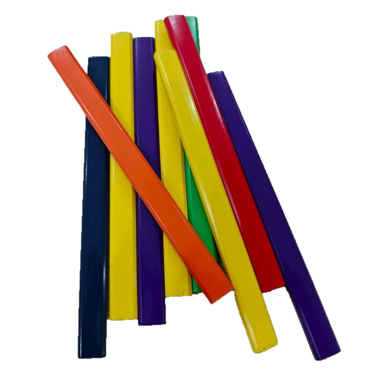 Colorful Flat Rod Oval Pencil Holder Woodworking Pencil Multi-Colorful Thick Heart Anti-Roll Off Construction Site Carpenter Marking Pen Decoration