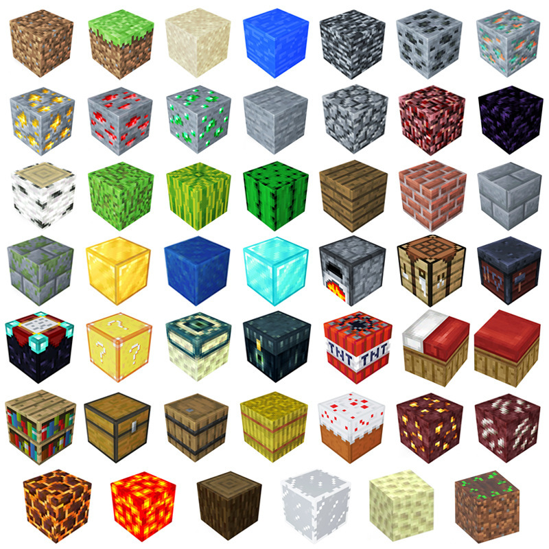 Mc My Building Block World Magnetic Cube Assembly Building Blocks Children's Educational Hell-Level Small Toy Gift for Boys