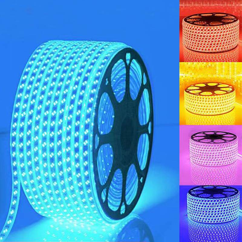 Led220V High Voltage Lamp with Bare Board 2835 Wick Outdoor Courtyard Waterproof Lighting High Brightness Flexible Soft Light Strip