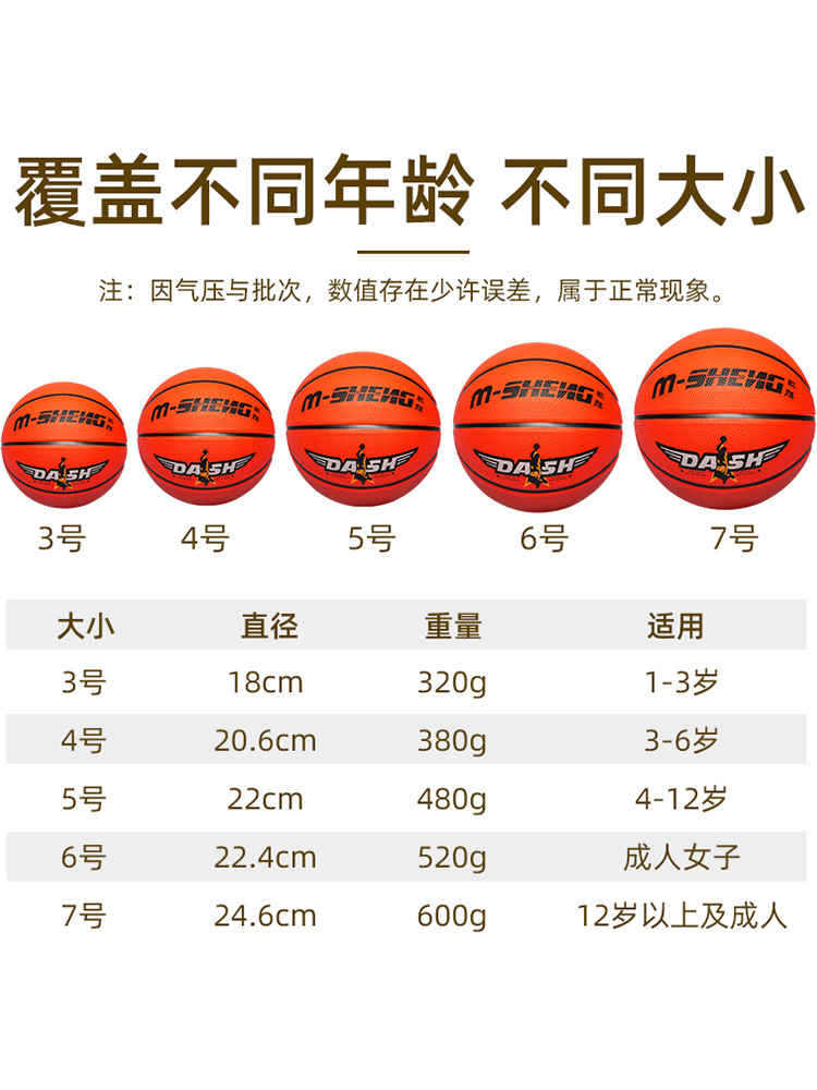 Manufacturer Wholesale No. 3-4-5-6-7 Kindergarten Kidsren's Game Training Basketball Indoor and Outdoor Rubber Basketball Customization