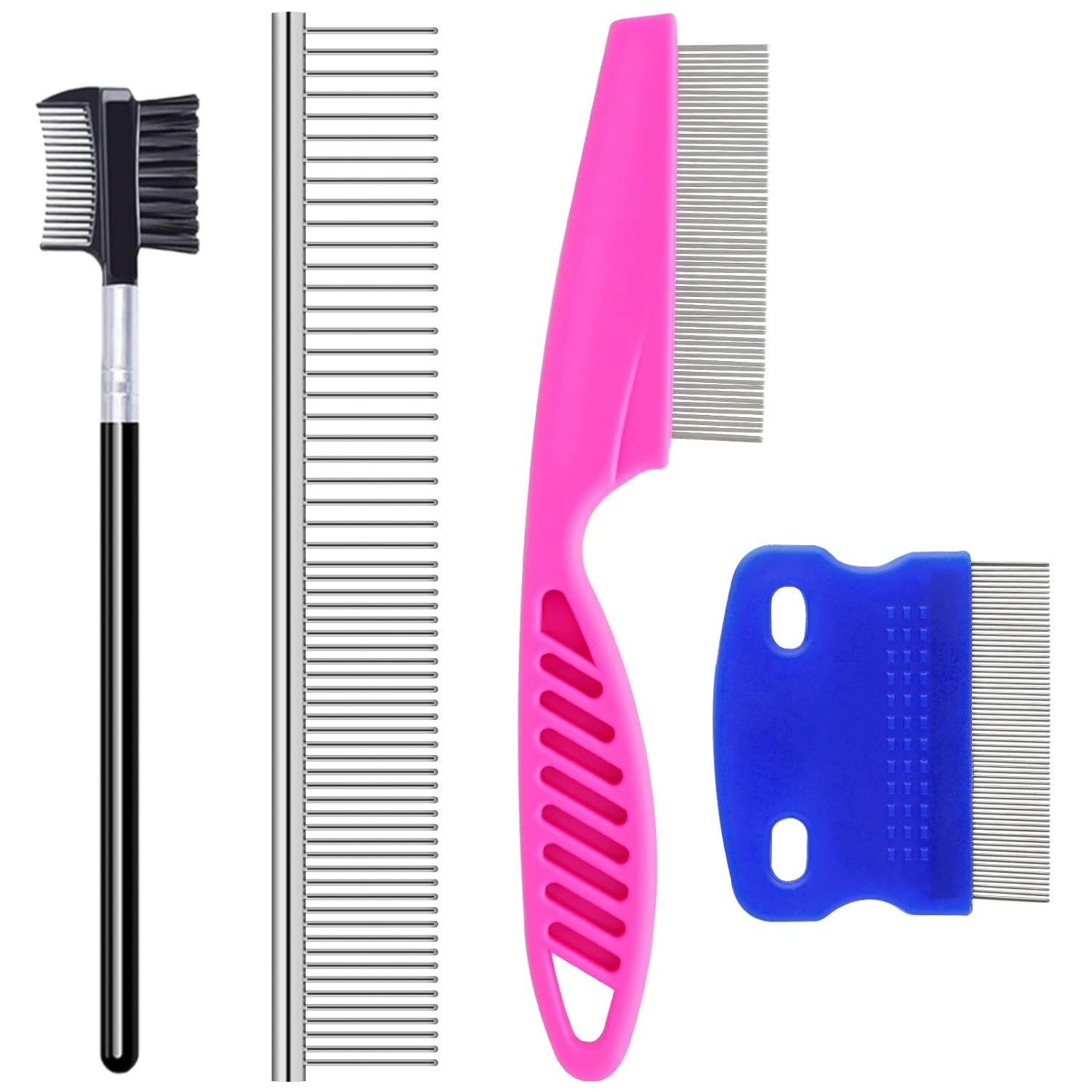 Pet flea comb dense tooth needle comb dog lice comb set cat cleaning beauty tools supplies manufacturers