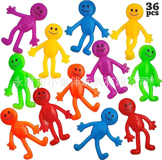 Amazon emoji villain TPR soft material villain sticky soft glue climbing wall villain vent toy soft glue villain