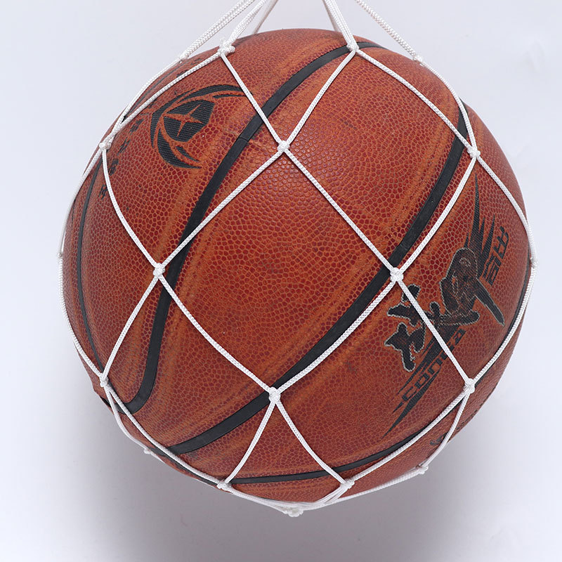 Basketball Football net pocket yellow white black and white thick hand-woven ball pocket portable large capacity nylon net ball pocket