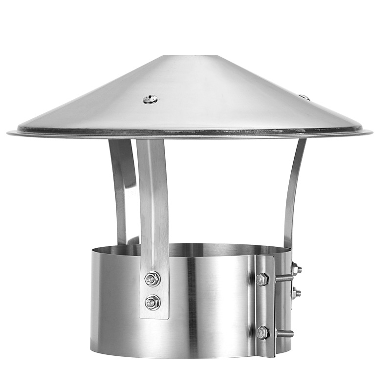 Chimney Rain Cap Stainless Steel Smoke Exhaust Cap Earth Stove Fireplace Smoke Pipe Cover Exhaust Duct Outdoor Smoke Pipe Cover Wind Cap