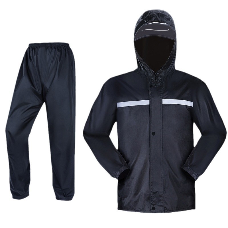 Raincoat and Rain Pants Set for Men, Adult Outer Wear Split Type, Dedicated for Takeaway Riders, Single Long Style, Full Body Rainproof