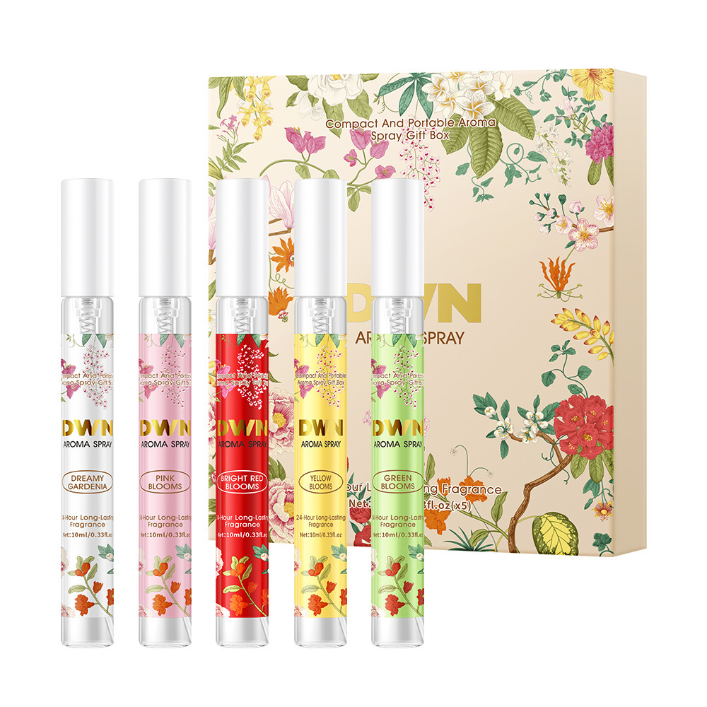 Cross-Border Perfume Brand Alcohol-Free Fragrance Powder Floral Perfume Set Hair and Body Fragrance Spray Long-Lasting Fragrance
