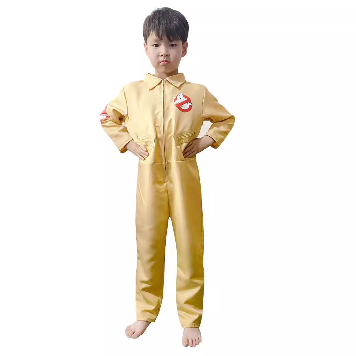 Ghost-catching Expendable Team Uniform Ghost-catching Team Playing Suit with Gun Quantum Pack cosplay Halloween Costume in stock