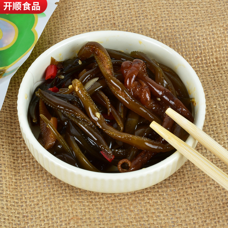 Wholesale seaweed dish ready-to-eat cold mix sea bamboo shoots sea tricholoma tendon commercial snacks casual spicy seaweed dish