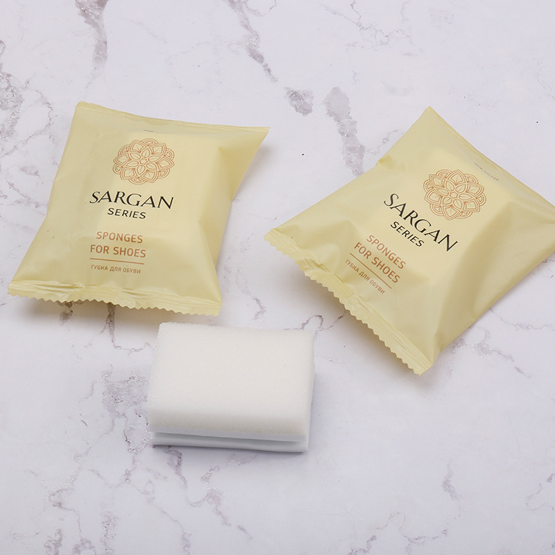 Hotel Disposable Sponge Shoe Shine eva Hotel Homestay Shoe Shine Block Travel Pack Portable Travel Pack