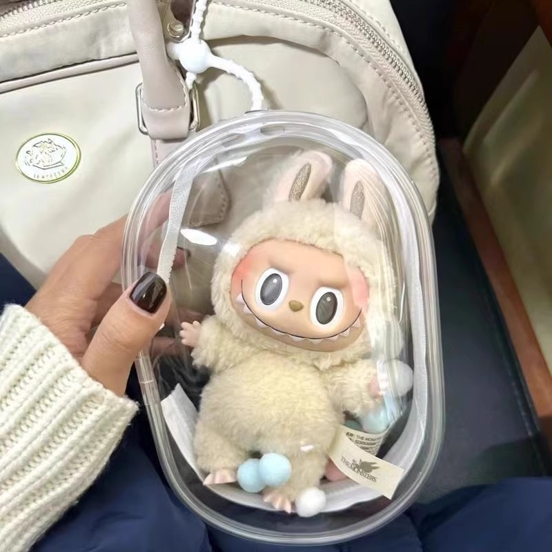 Baby Bag 20cm Cotton Doll Outing Bag 15Pvc Tote Bag Pendant Protective Cover Mini Bag Storage