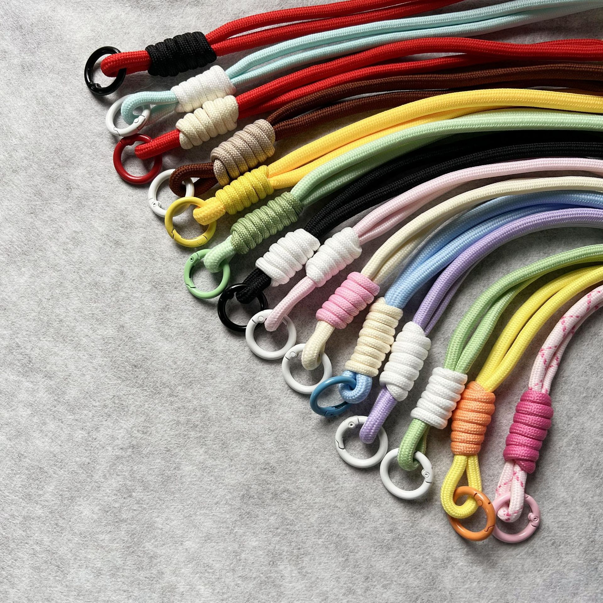 Новый стильный простой и свежий цветной чехол для мобильного телефона с длинным веревочным ремешком, украшение, кроссбоди, модная сумка, веревка для чайника