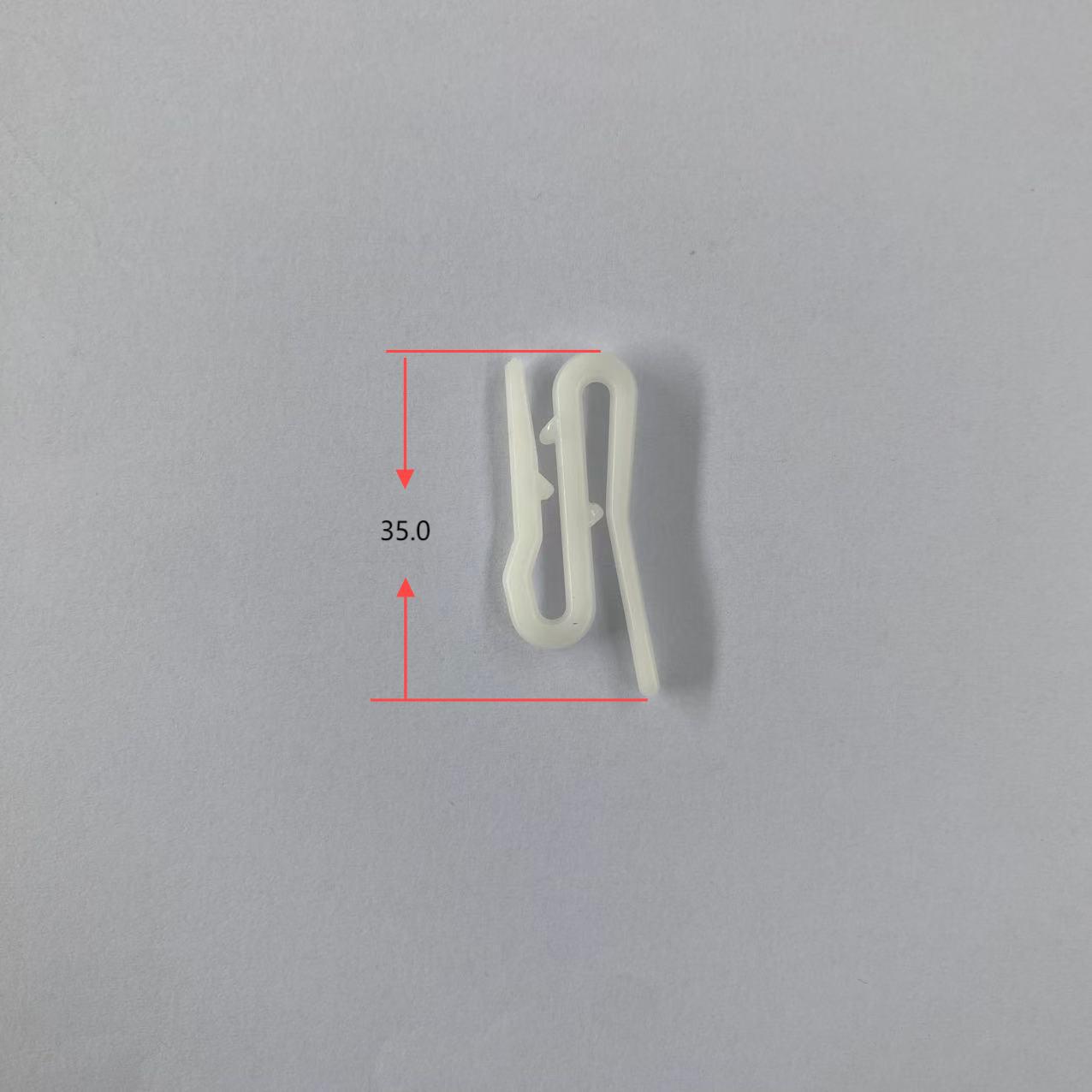 Manufacturer Produces Slide Bus Curtain Pulley Buckle Hanging Buckle Plastic Simple Hook Accessories Passenger Bus Slide Bead Buckle Ring