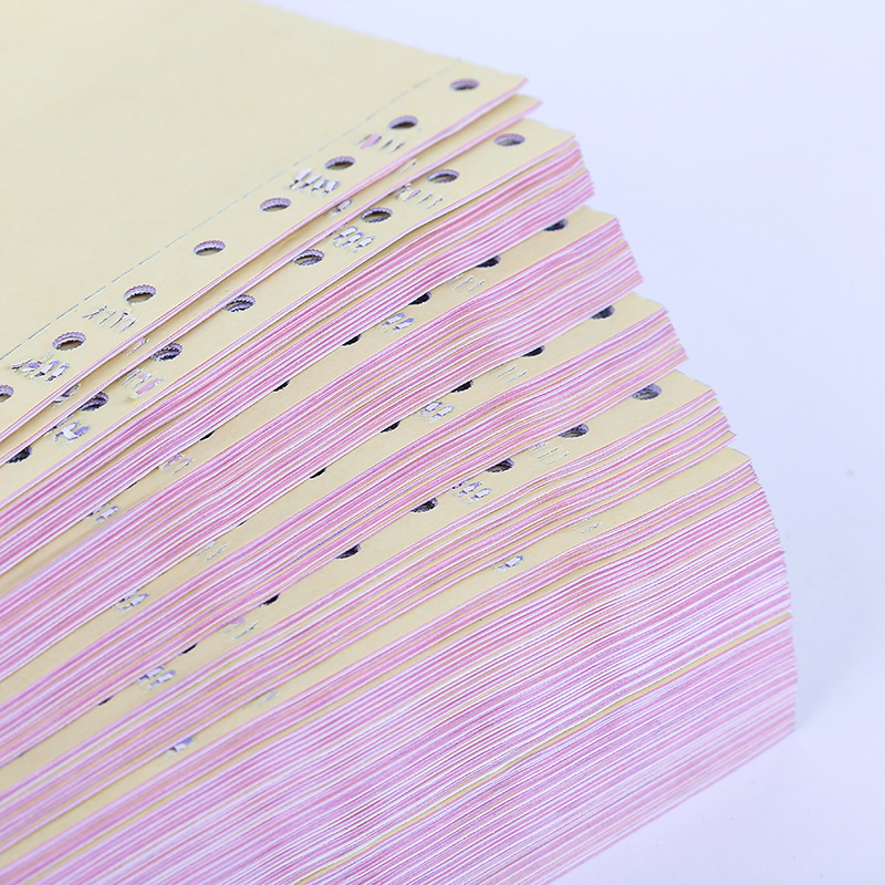Dot Matrix Printer Paper Computer 1000 Sheets Colored Paper Two-Part Three-Part Four-Part Five-Part Two-Partition Dot Matrix Printer Paper