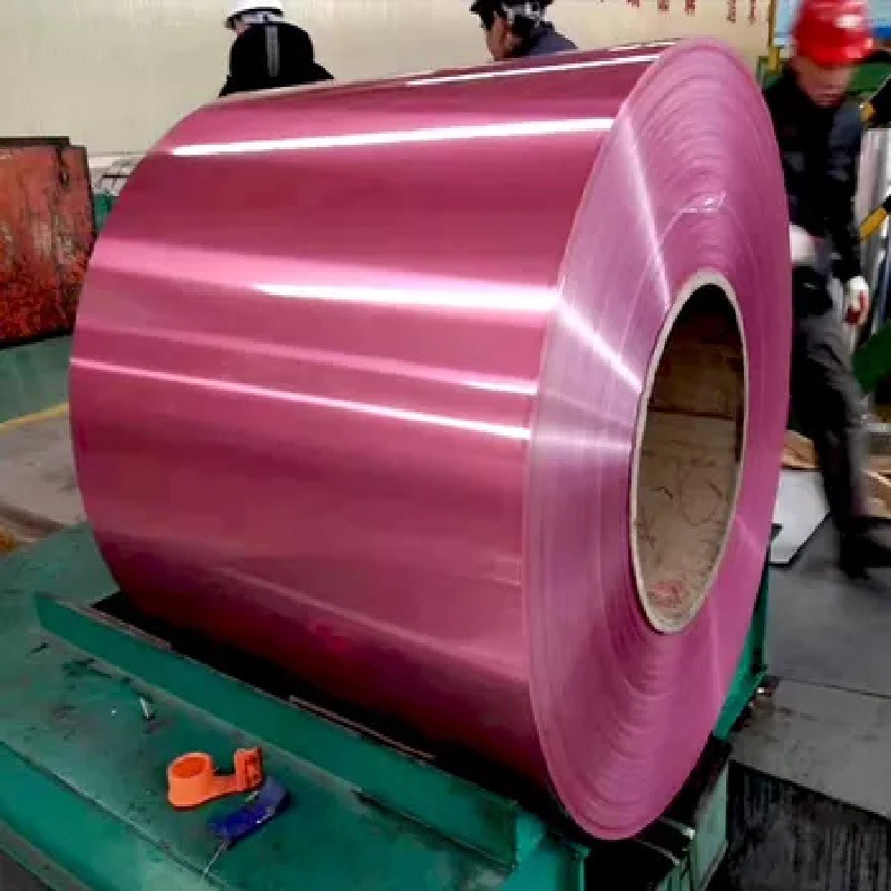 Colored Aluminum Coil, Colored Aluminum Sheet 1060, Suitable for Processing into Corrugated Roofing, High Corrosion Resistance, Waterproof and Insulated
