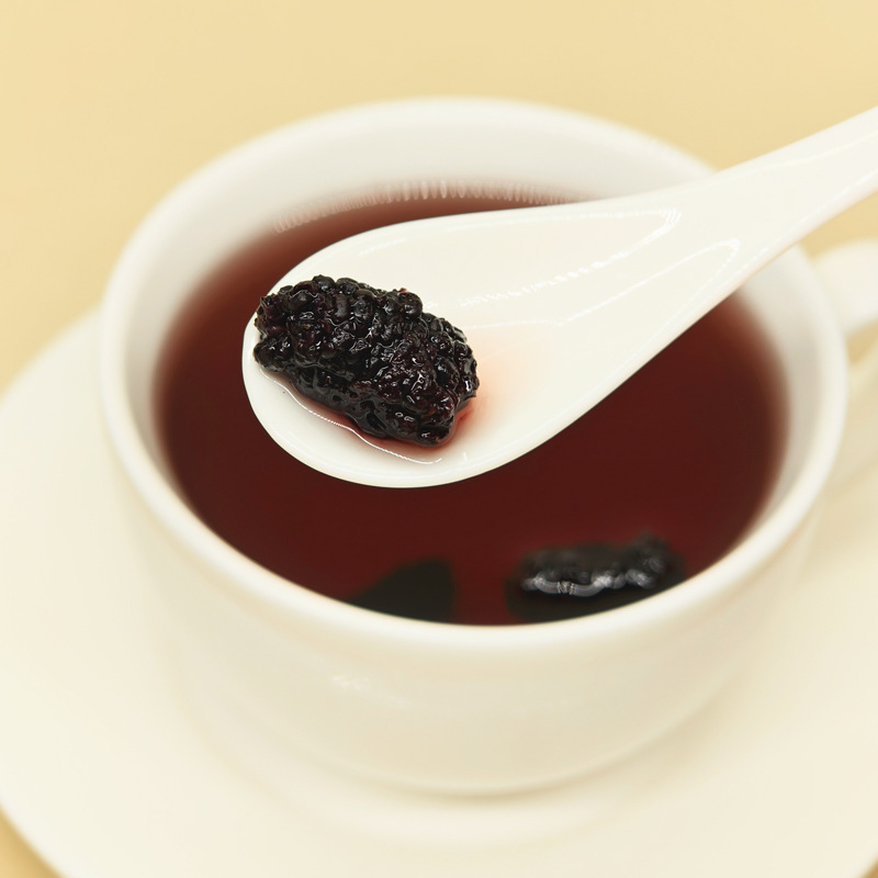 Black Mulberry 150g Canned Mulberry Dried Flower Tea Sulfur-free Instant Dried Fruit Source Factory Wholesale OEM