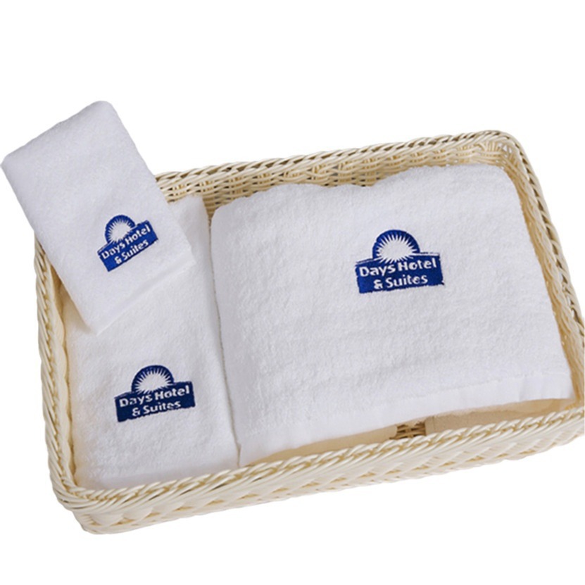 Hotel Towel Pure Cotton Wholesale Beauty Salon Hotel Towel Pure Cotton White Absorbent Thickened Five-Star Hotel Bath Towel
