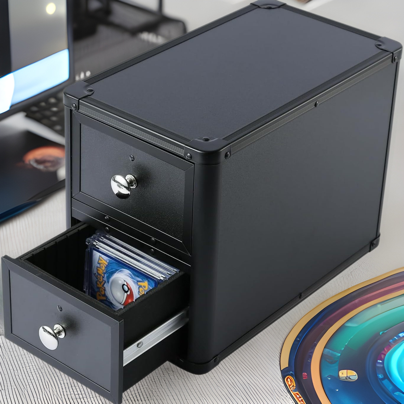 Коробка для карт Psa Grading Gongbo Коробка для карт Bgs Рейтинг Ccg Торговая коробка Алюминиевый ящик для карт Star Card