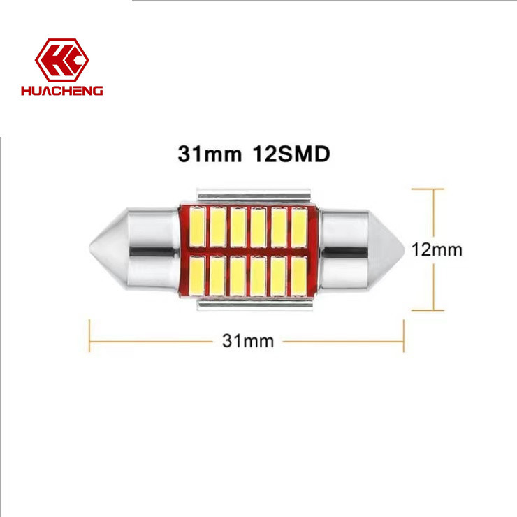 Car Led Roof Light Double Tip 4014 31/36/39/41mm Decoding Reading Light License Plate Light
