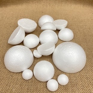 Solid Polystyrene Foam Ball Hemisphere Wedding Decoration Styrofoam Ball Bouquet Accessories Model Wedding Hemisphere