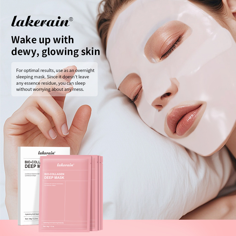 Cross-Border Lakerain Collagen Night Mask Hydrogel Hyaluronic Acid Penetrating Moisturizing Sleep Mask
