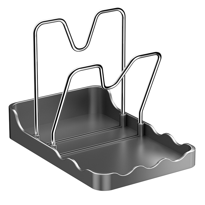 Pot Cover Shelf Cutting Board Placing Rack Countertop Chopping Board Rack Kitchen Pot Shovel Holder Storage Rack Chopping Board Rack Pot Cover Artifact