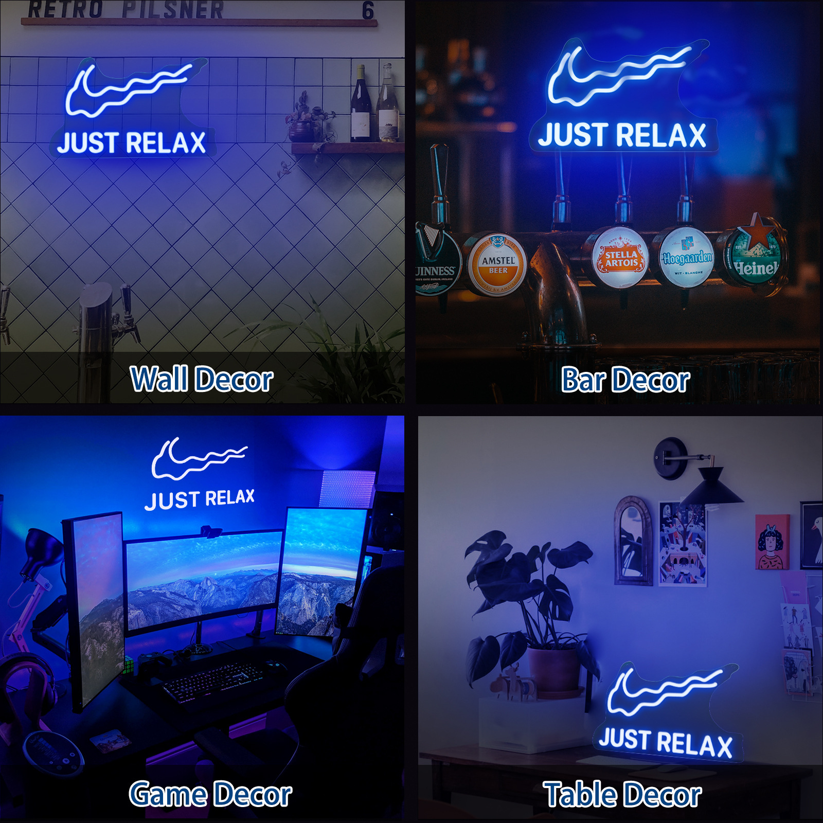 Amazon Neon Sign Good Vides Acrylic Neon Light Good Atmosphere Live Broadcast Room Decoration Background Wall