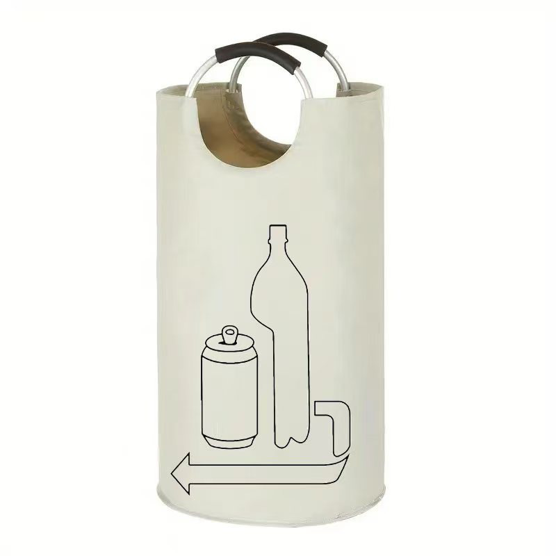 New Cross-Border Amazon Fabric Portable Dirty Clothes Storage Bag Large Oxford Cloth Dirty Clothes Basket Foldable Storage Bag