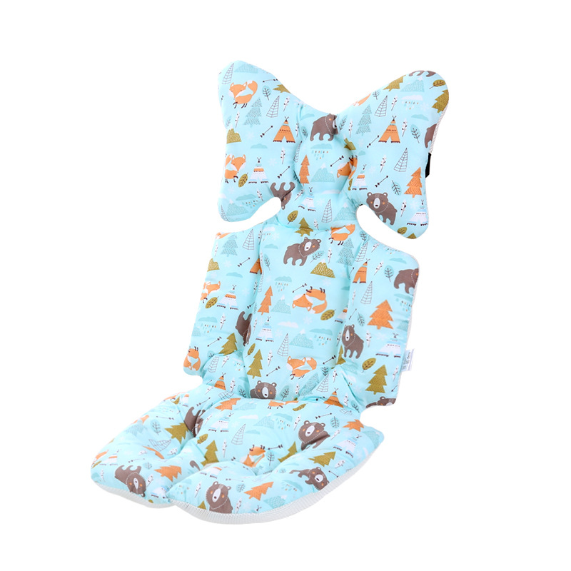 Baby Stroller Cotton Pad Baby Stroller Seat Cushion Soft and Breathable Kidsren's Stroller Pad Dining Chair Pad Washable