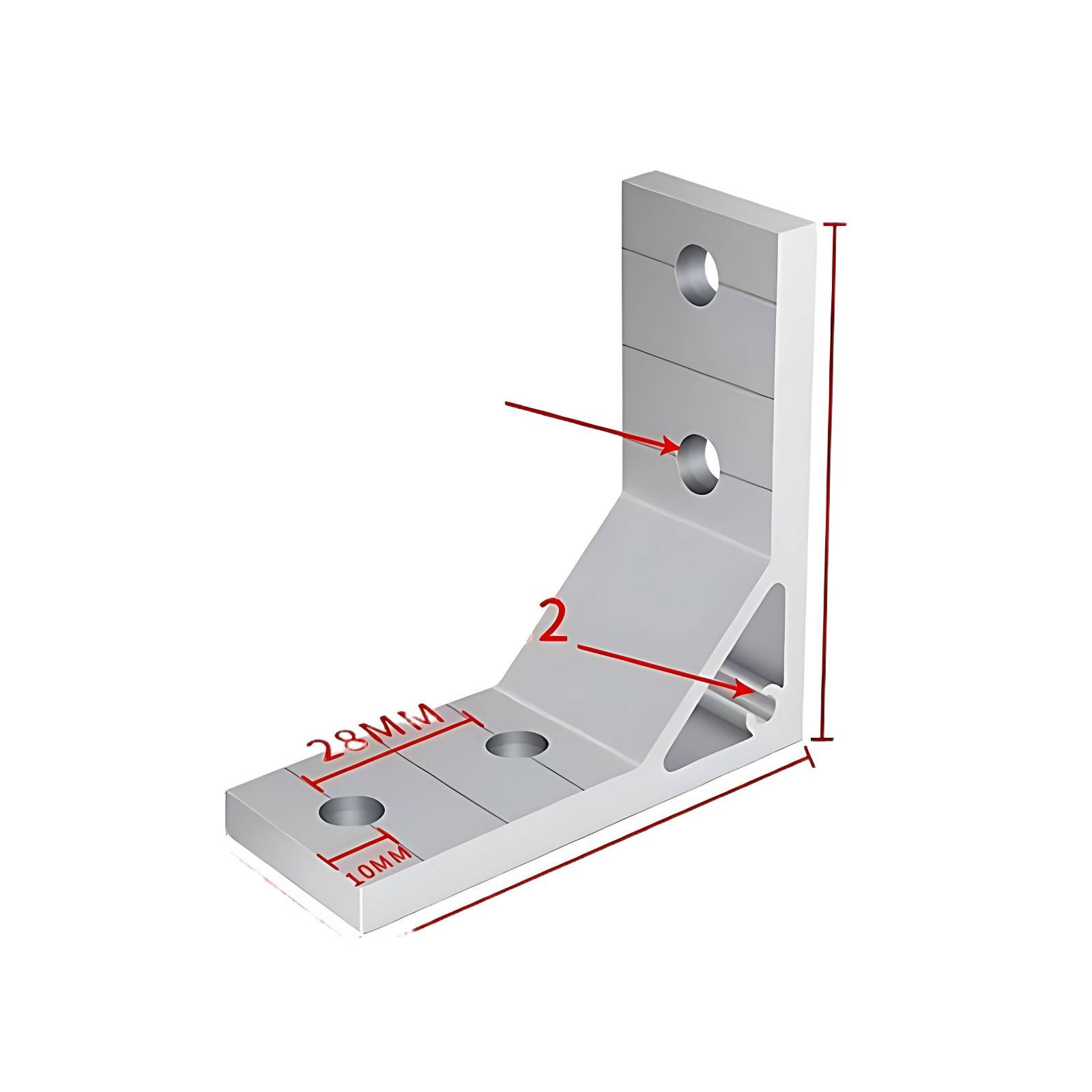 7878 Aluminum Profile Corner Aluminum Extrusion Angle Bracket Reinforced Angle Piece Extruded Aluminum Angle Bracket