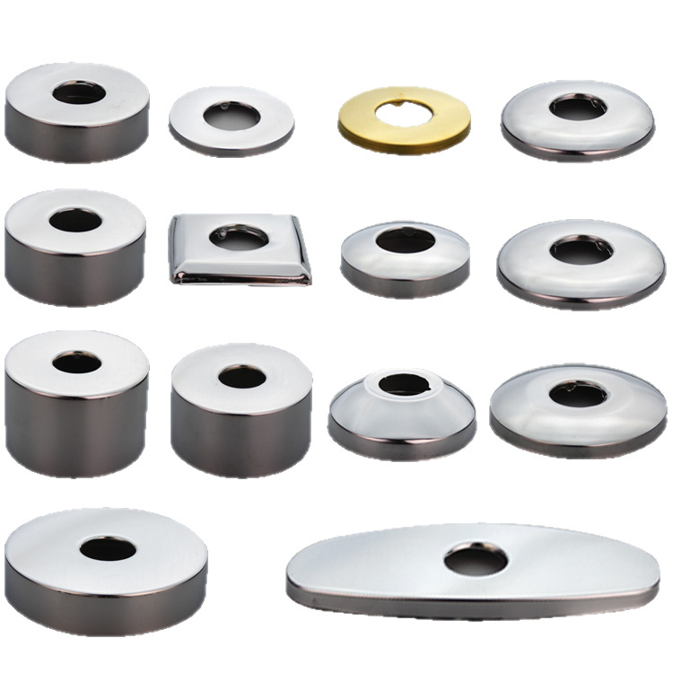 Angle Valve Stainless Steel Decorative Cover Increase Height Shower Faucet Triangle Valve 4 Points 6 Points 1 Inch Cover Accessories