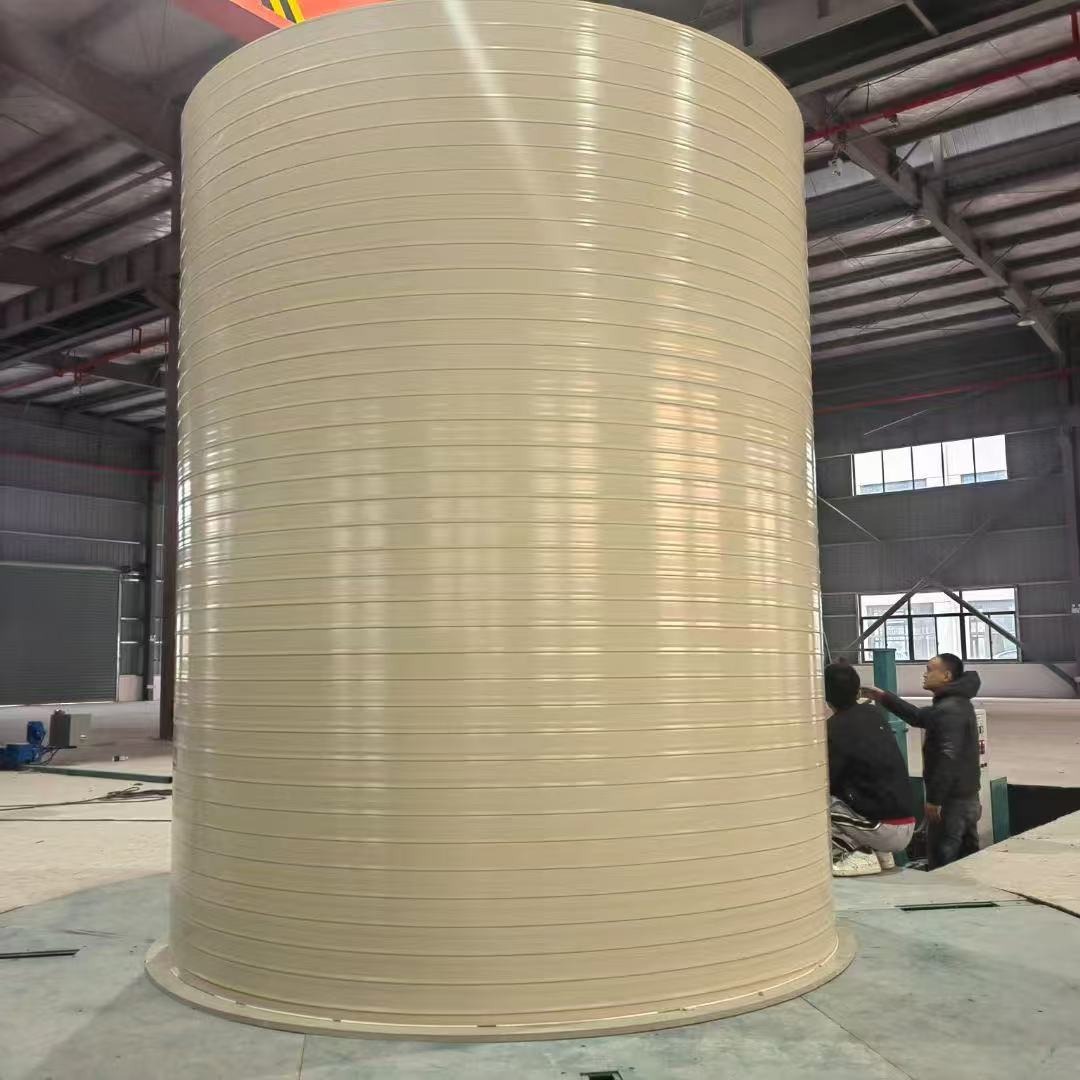 High Temperature Resistant Pph Winding Storage Tank, Waste Gas Absorption Tower Supporting Chemical Wastewater Treatment 30 Tons with Stirring Device