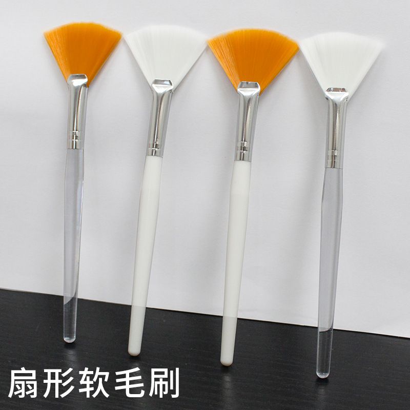 Beauty Silicone Brush Mask Brush Makeup Brush Soft Hair Brush Mud Mask Beauty Makeup Tools Fan-shaped Fruit Acid Brush
