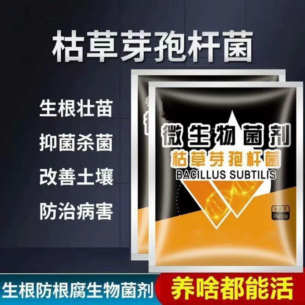 Порошок Bacillus Subtilis сельскохозяйственный микробный агент для улучшения почвы активированный клад черной воды удобрение универсальное для орхидей