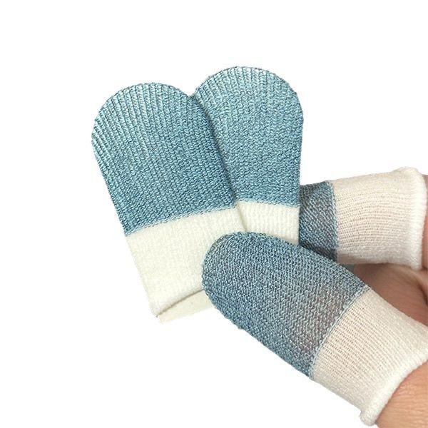 Game Double Finger Cover Non-slip E-sports Game Ultra-thin Finger Cover Double Color Chicken King Game Double Finger Cover