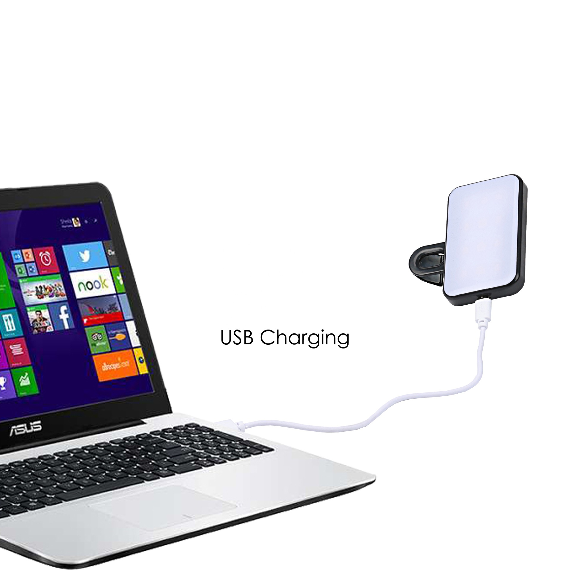 Multifunctional Computer Conference Light Black Computer Video Light Mobile Phone Photo Light Mobile Phone Selfie Fill Light Ready Stock