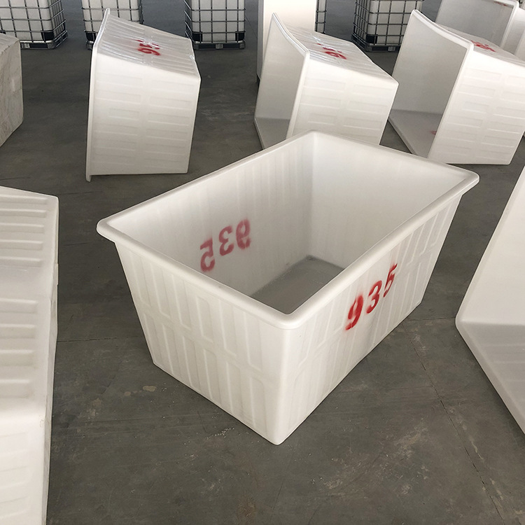 Plastic Thickeneded Beef Tendon Square Box Water Tank Clinker White Food Grade 1000 Liter Pe Aquaculture Box Beef Tendon Square Box