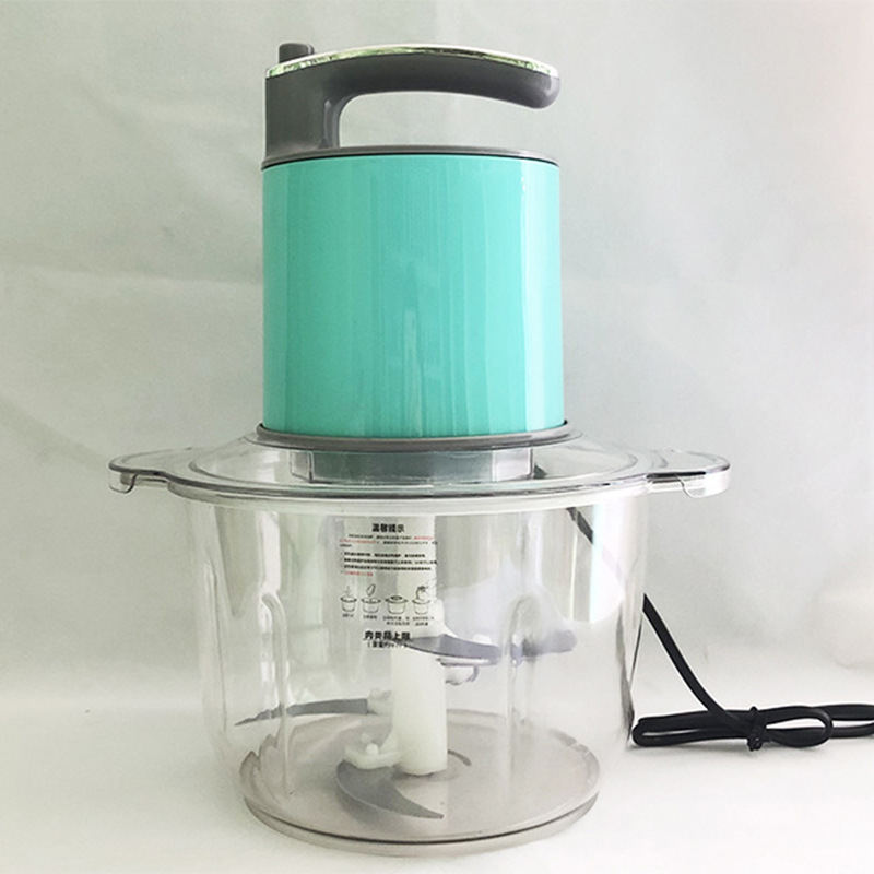 Cross-border wholesale electric meat grinder household stainless steel double-gear meat grinder kitchen electric baby food supplement cooking machine