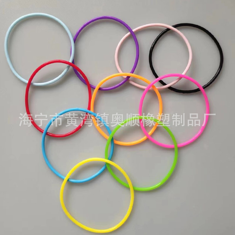 Wholesale silicone rubber band disposable elastic rubber colored rubber band Strapping silicone band silicone rubber band hair accessories