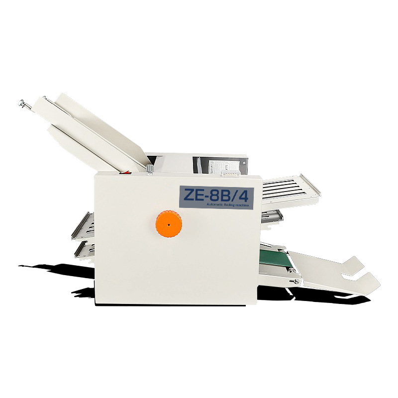 Ze-8B/4 Small Desktop Automatic 60% off Plate Folding Machine A3 Paper Manual Color Page Folding Machine for Folding Manuals