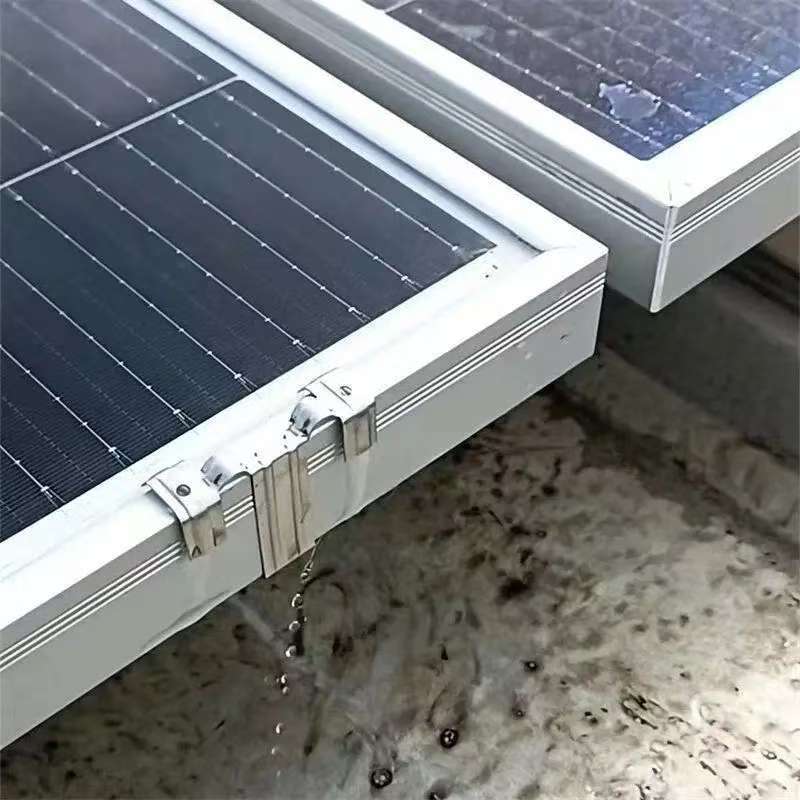 Barb Design 304 Stainless Steel Drainage Clip Deflector Photovoltaic Module Dust Collector Photovoltaic Panel Water and Mud Drainage Clip