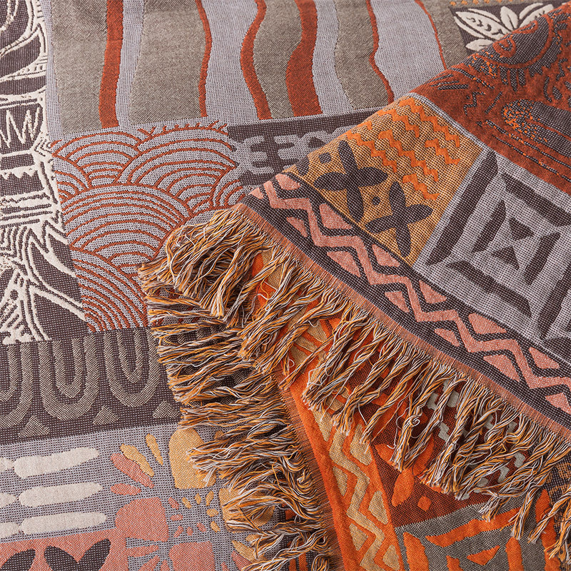 Tassel Cotton Gauze Towel Quilt Summer Cool Quilt Summer Single Double Air-conditioning Quilt Children's Cotton Summer Quilt Nap Blanket