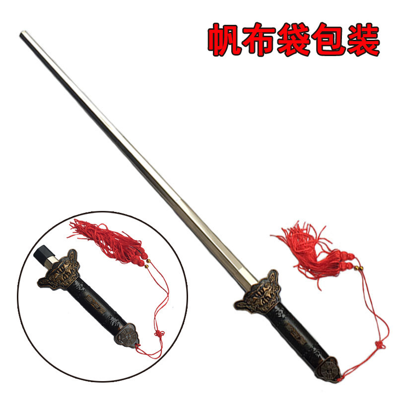 Manufacturer Stainless Steel Telescopic Sword Fitness Tai Chi Sword Foldableing Sword Morning Practice Sword Martial Arts Sword Performance Sword Kidsren's Small Toys