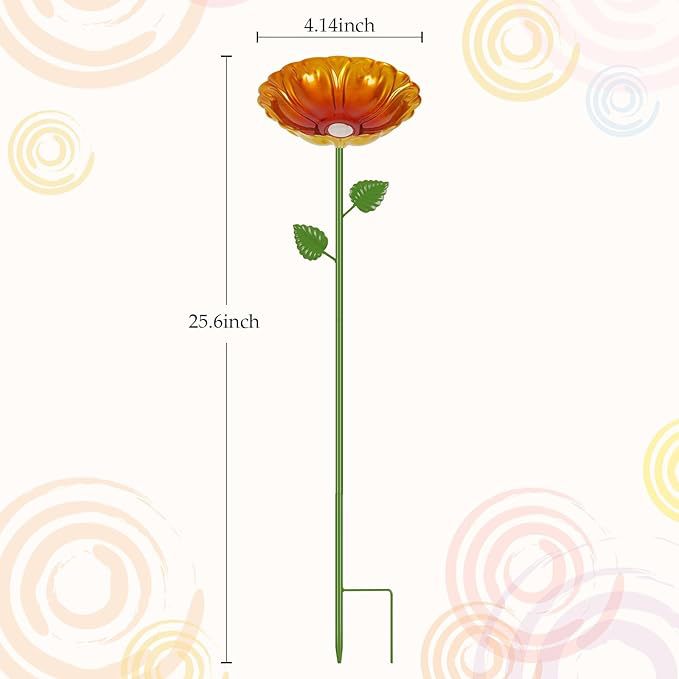 Cross-Border Supply of Outdoor Pastoral Cast Iron Art, Bee and Butterfly Drinking Fountain, Bird Food Basin, Garden Decoration Ornaments, Floor Inserts