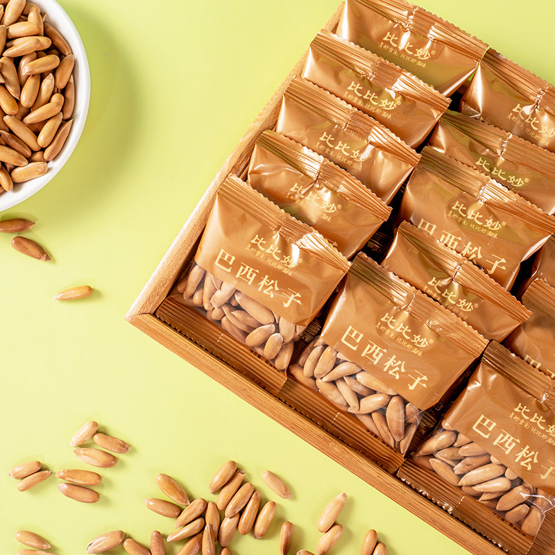 New Brazilian Pine Nuts Dried Fruit Bulk Wholesale Extra Large Particles Hand Peeled Original Flavor No Added Nuts Snacks