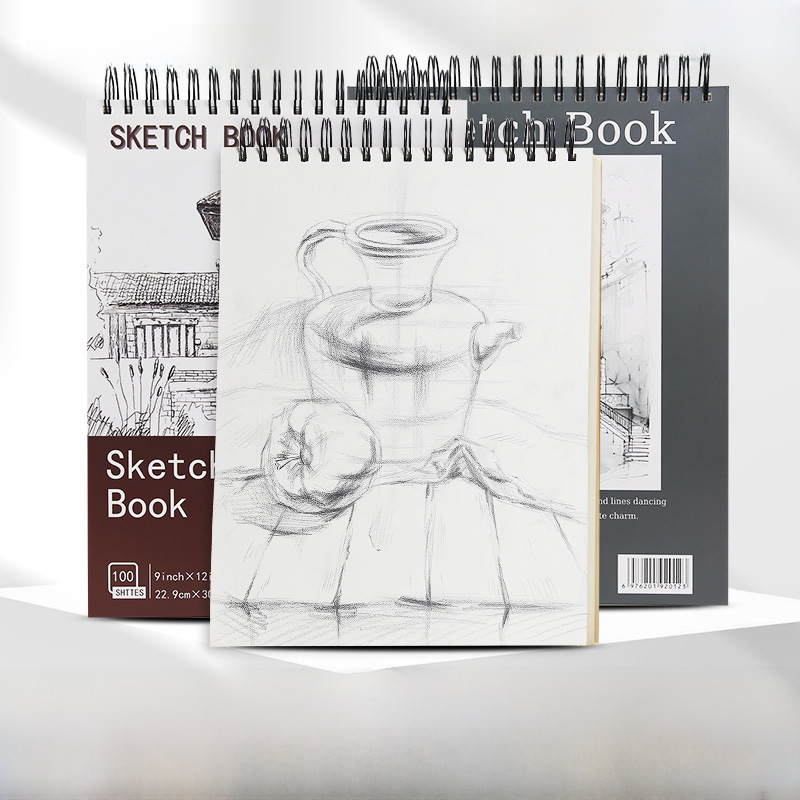Cross-border sketchbook A4 thickened sketchbook for art students blank picture book hand-colored lead paper painting
