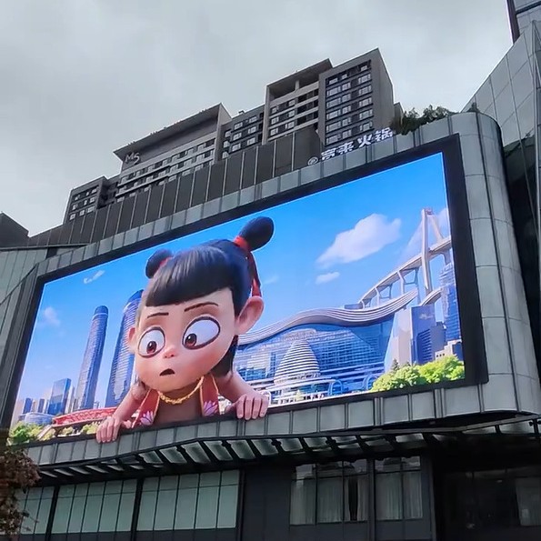 Outdoor Led Display Screen, Full-Color Open-Air Advertising Splicing Screen, High-Definition Display, Outdoor Plaza Waterproof Dynamic Screen