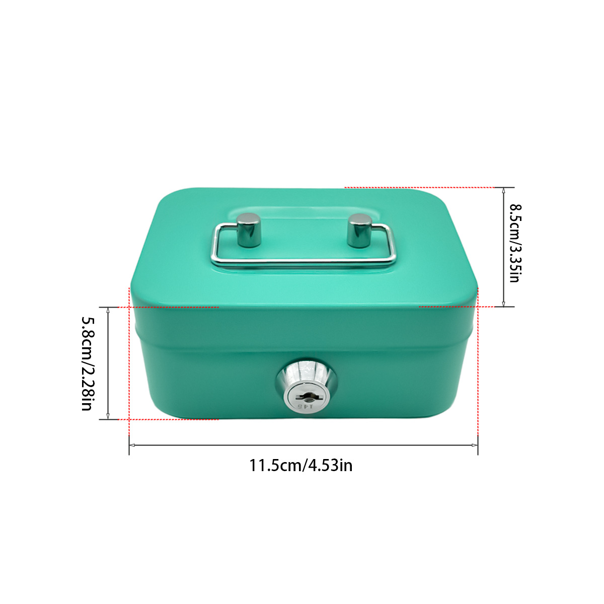 Piggy Bank Cross-Border New Creative Portable Piggy Bank Storage Box Small Large Storage Change Box with Key