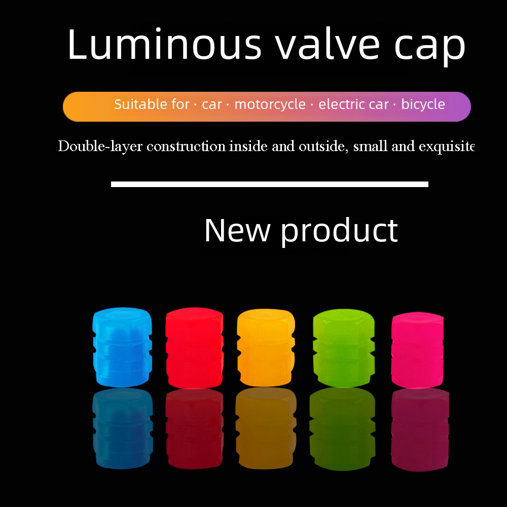 Car tire luminous valve cap universal valve cover multi-color optional beautiful and practical color luminous